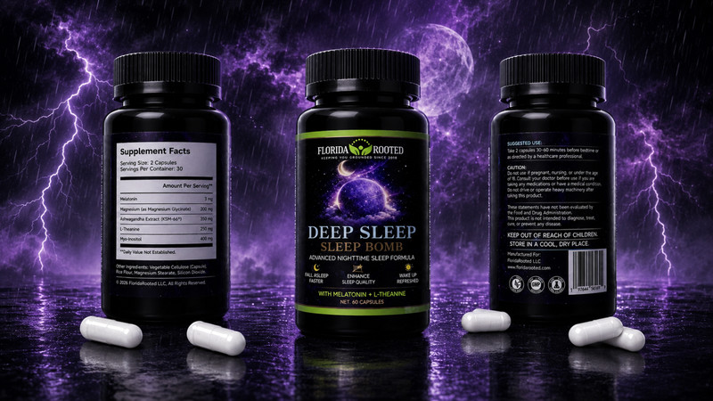 Florida Rooted Sleep Bomb Cutting-Edge Deep Sleep Formula | Wake Up Refreshed |