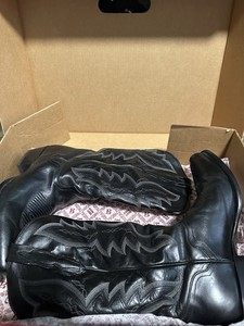 Eldorado Handmade Black Leather Western Boots US Size 9.5 MPN D.T. 11102