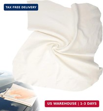 Natural Sheepskin Leather Car Cleaning Cloth Wash Absorbent Drying Shammy Towel