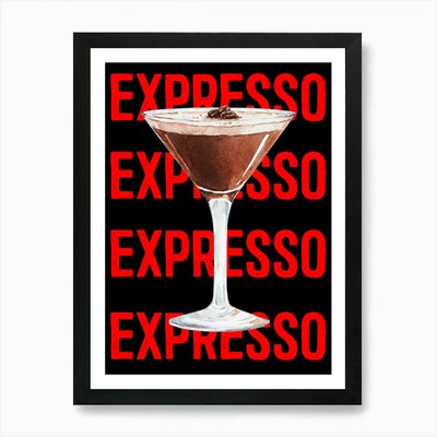 Expresso Art Print Framed Wall Art Poster Canvas Print Picture