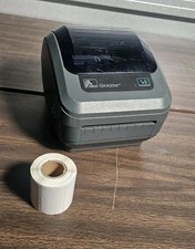 Zebra GK420D Thermal USB Ethernet Thermal Label Printer Tested And Working NO AC