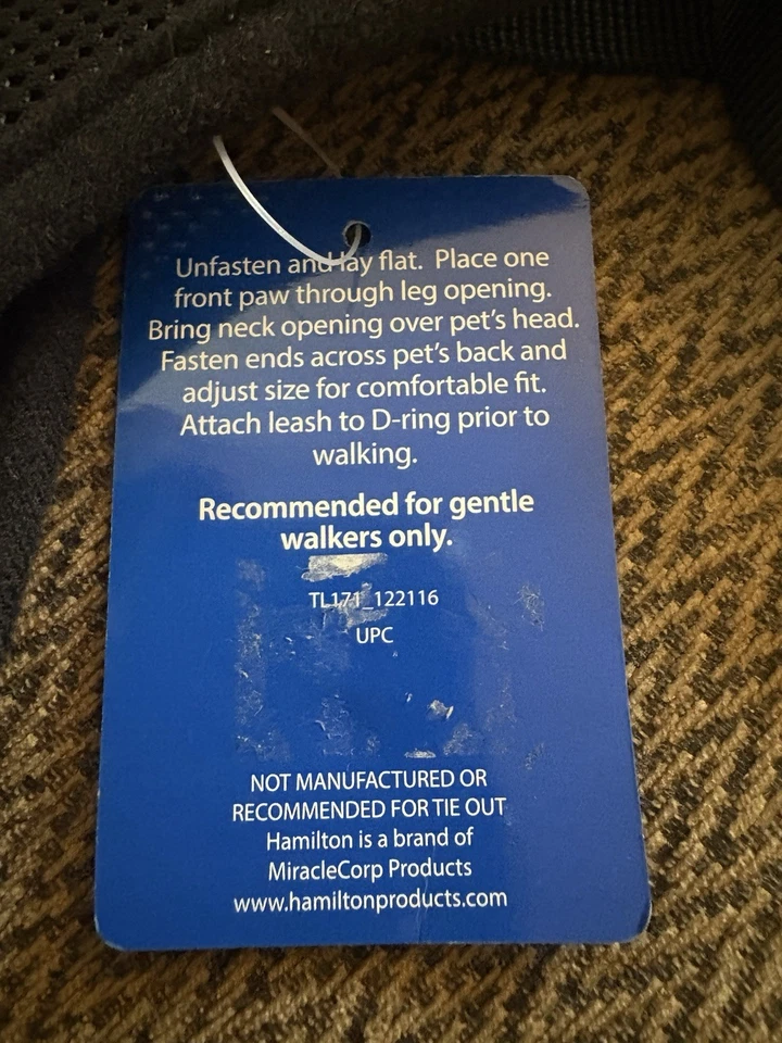 Arnés de malla suave Hamilton anillos en D XL pecho talla 24"-32" hasta 55 lb $29,99 ROJO Foto 3 de 3