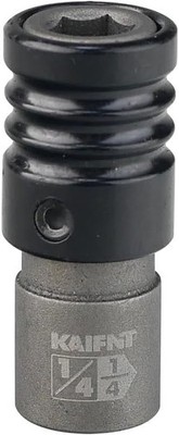 K352-005 1/4-Inch Drive to 1/4-Inch Hex Bit Holder Socket, 1/4''DR to 1/4''H Quick