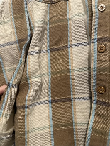 Vintage Big Mac Braun Blau Pastell Flanell Knopf Langarm Hemd M - Bild 2 von 8