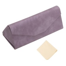 Triangle Magnetic Foldable Glasses Case, Purple