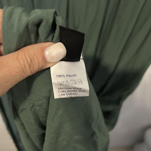 Vestido SHEIN Curve Para Mujer 2XL Bordado Maxi Boho Fluido Manga Corta Rayón - Imagen 12 de 12
