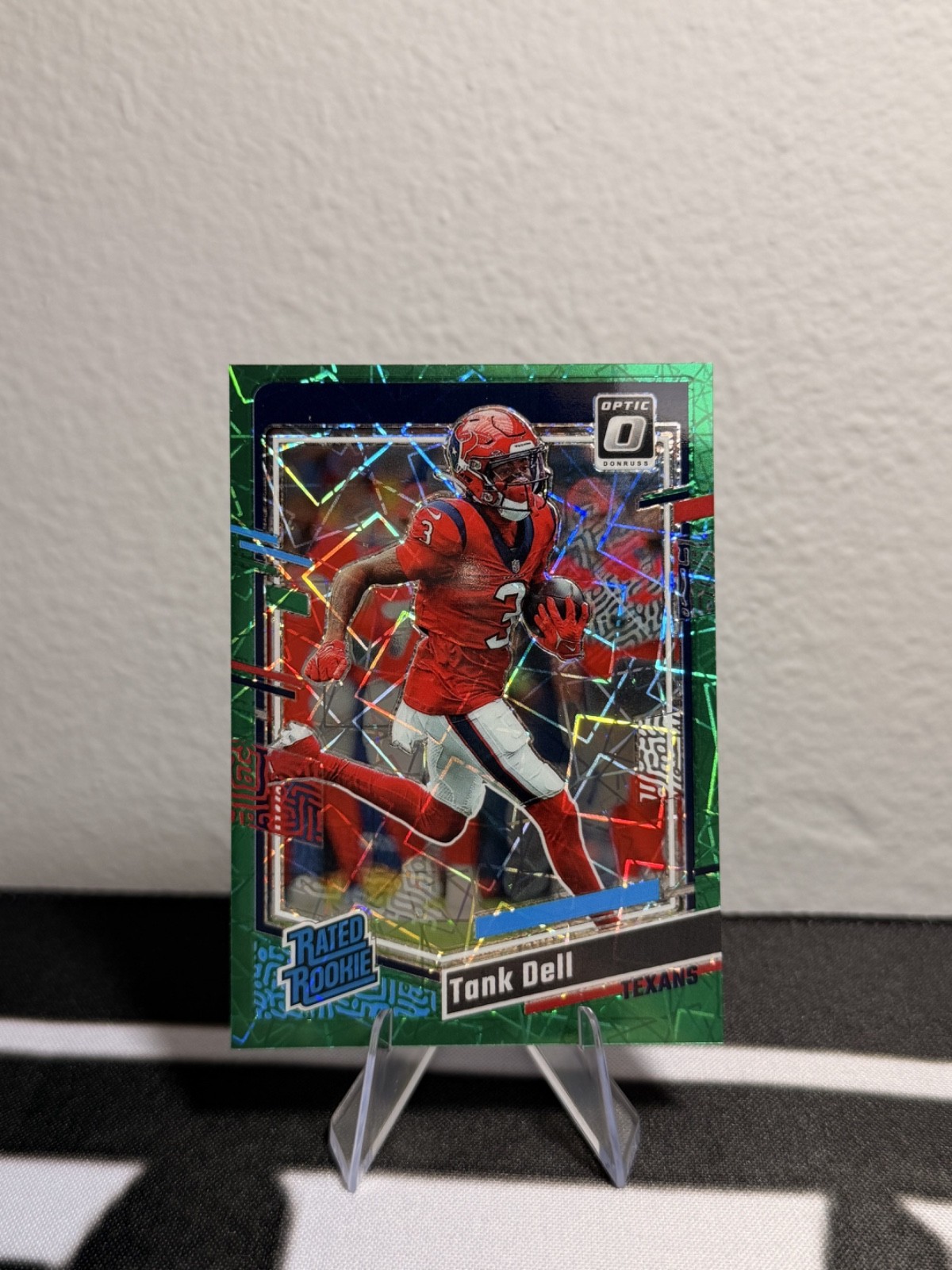 2023 Panini Donruss Optic - Tank Dell #245 Rated Rookie Green Velocity (RC)