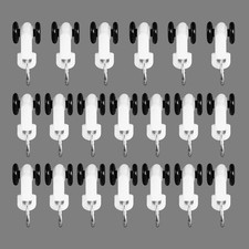 Hoeflife Ceiling Curtain Track Pulleys, 20PCS, Curtain Track Ceiling Mount, Room