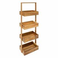 5Five Simply Smart Regal Acacia Mit 4 Ebenen Standregal Akazie Mdf Braun H 88 Cm