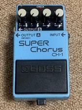 BOSS CH-1 Super Chorus anni 90 pedale per chitarra analogica effetti etichetta blu usato