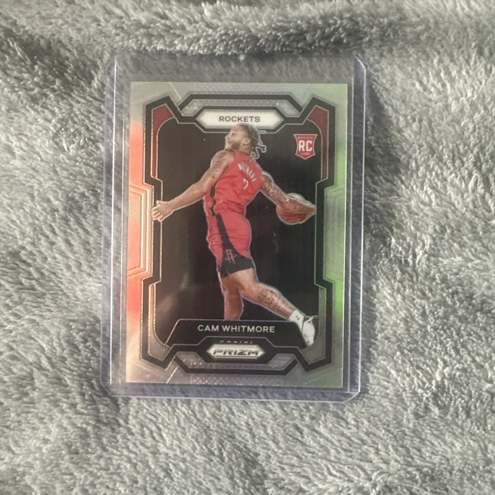 2023-24 Prizm Cam Whitmore Silver Prizm Rookie Card RC #129 Rockets/Wizards