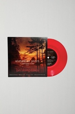 Twilight Breaking Dawn Christina Perri Thousand Years 7  Single Red Vinyl New