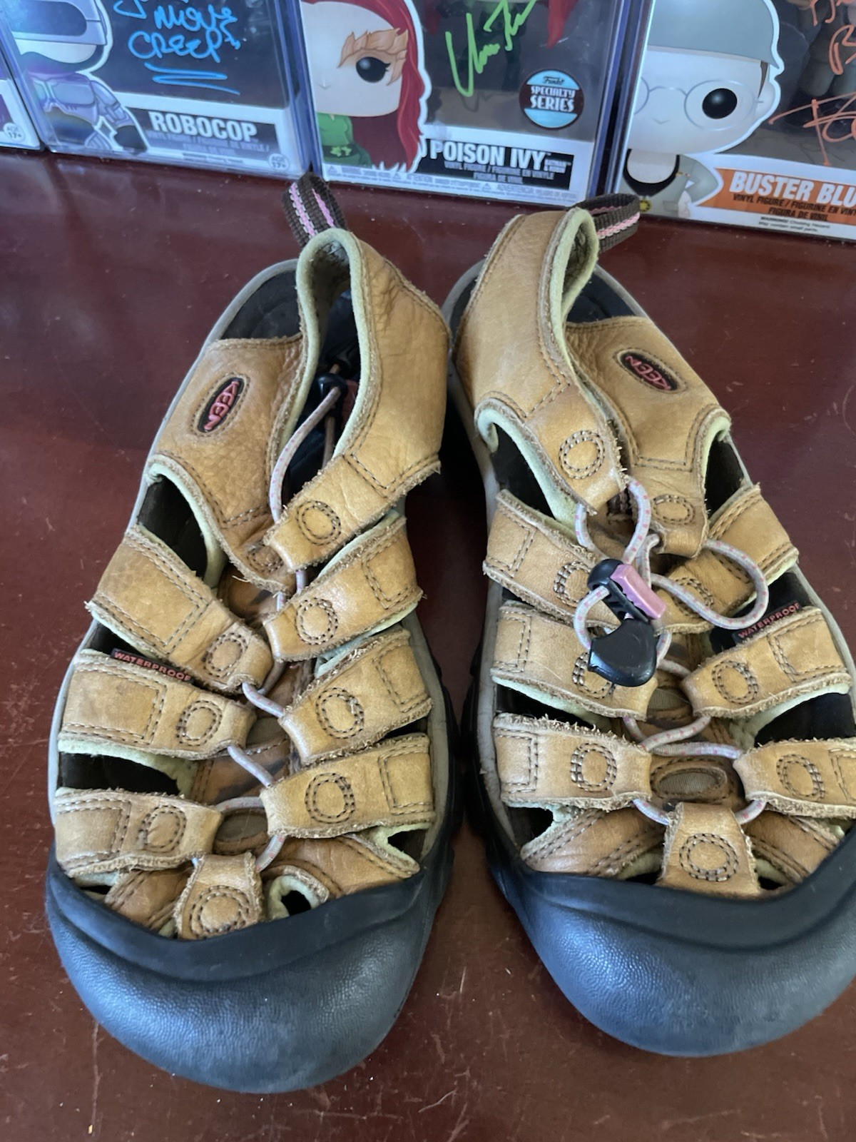 Sandali da pescatore Keen Newport in pelle marrone marrone donna taglia 8 5