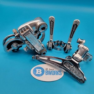 Vintage Shimano 600 Arabesque Front/Rear Derailleurs And Downtube Shifters  c23