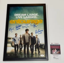 ENTOURAGE CAST SIGNED 11x17 POSTER GRENIER PIVEN CONNOLLY DILLON FERRARA JSA COA