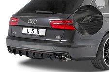 Heck Ansatz Spoiler Tuning Diffusor Carbon Look für Audi A6 C7 (4G) HA227-C