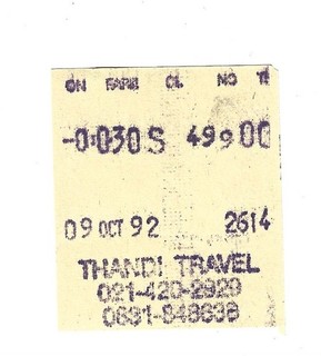 Bus Ticket Thandi Travel Smethwick Almex