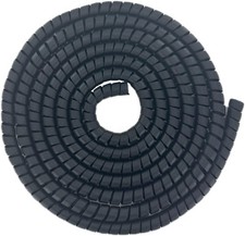 Spiral Wrap Hose Cable Protector - 1.25" OD x 20' Pre-Cut Lengths-Safe Black