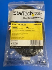 NEW StarTech 10' USB Printer Cable USB2HAB10, USB A Male to USB B Male FREE SHIP
