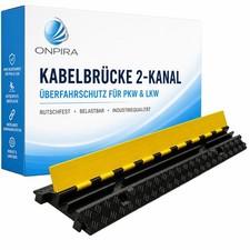 2 Kanal Kabelbr&uuml;cke Schlauchbr&uuml;cke &Uuml;berfahrschutz Kabelkanal Schlauch Kanal