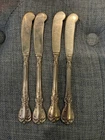 Vintage Towle Old Master Sterling Silver Lot Of 4 Flat Butter Spreader Knives