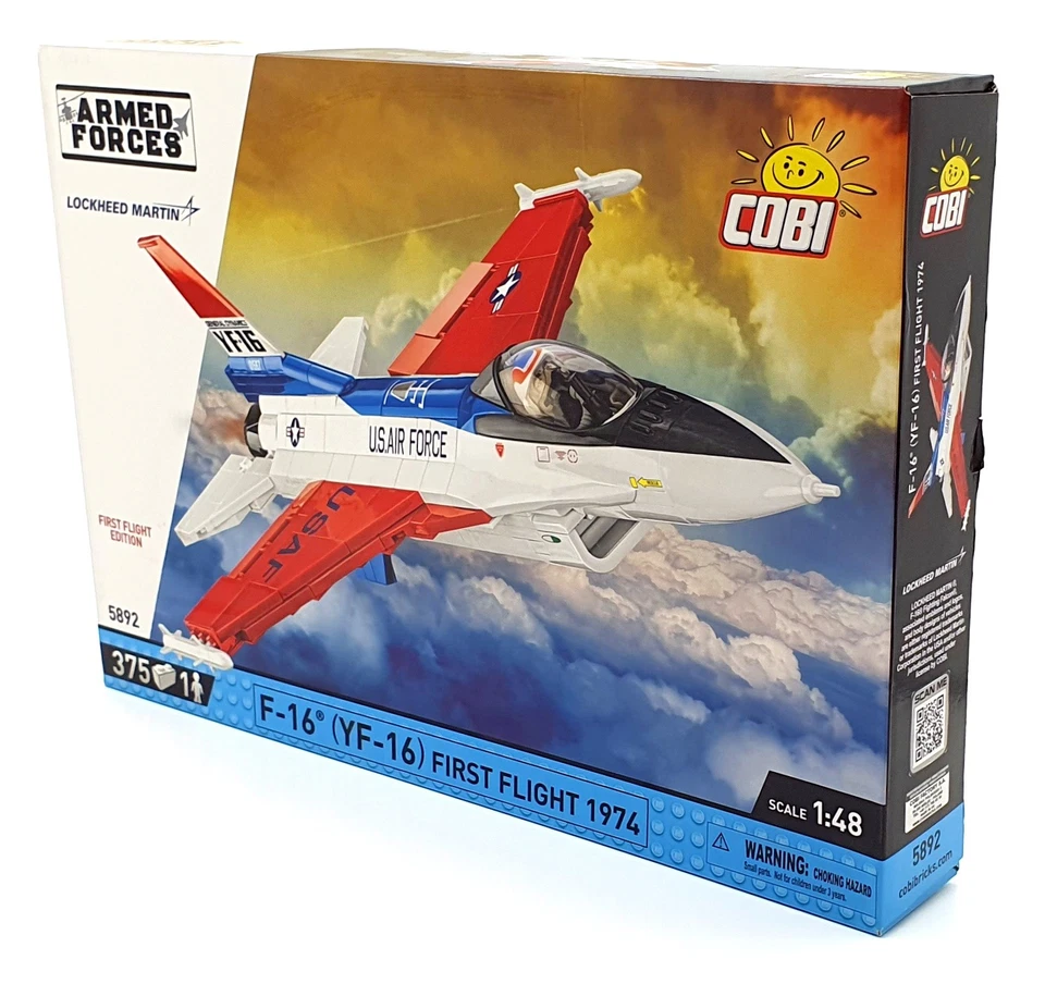 Cobi Bricks 1/48 Scale 5892 - 1974 F-16 (YF-16) First Flight Aircraft - USA - Image 3 of 4