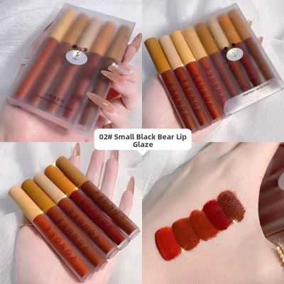 Matte Lippenstift Set Everyday Makeup Velvet Matte Finish Transferfest - Bild 1 von 4