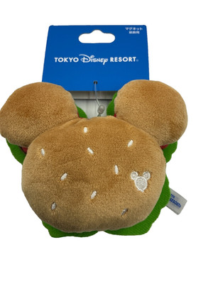 Mickey Burger Magnet Tokyo Disney Resort  Mickey Shape Hamburger Disney Japan