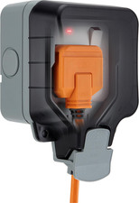 BG Electrical Outdoor Single Switched Socket Weatherproof 13A IP66 EV Mode 2