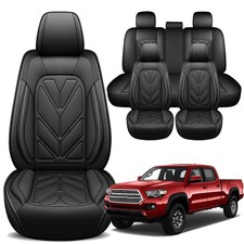 Car 5-seat Covers For Toyota Tacoma 2007-2026 Crew Cab 4-door Front Rear Cushion Car 5-seat Covers For Toyota Tacoma 2007-2026 Crew Cab 4-door Front Rear Cushion