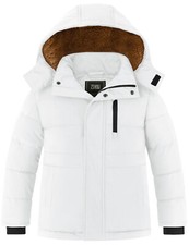 ZSHOW Boy's Warm Winter Coat Soft Fleece Jacket Water Resistant Snow Coat Hooded