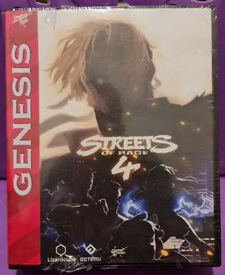 PS4 Limited Run Streets Of Rage 4 Sega Genesis/Mega Drive Hülle