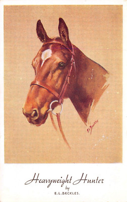 SCHWERGEWICHTSJÄGER VON E. L. BECKLES - SERIE POSTKARTE ''PFERDESTUDIEN'' #2442191