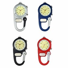 Backpack Clip-on Fob Watch Carabiner Sport Watch Luminous Outdoor Hiker Climbing