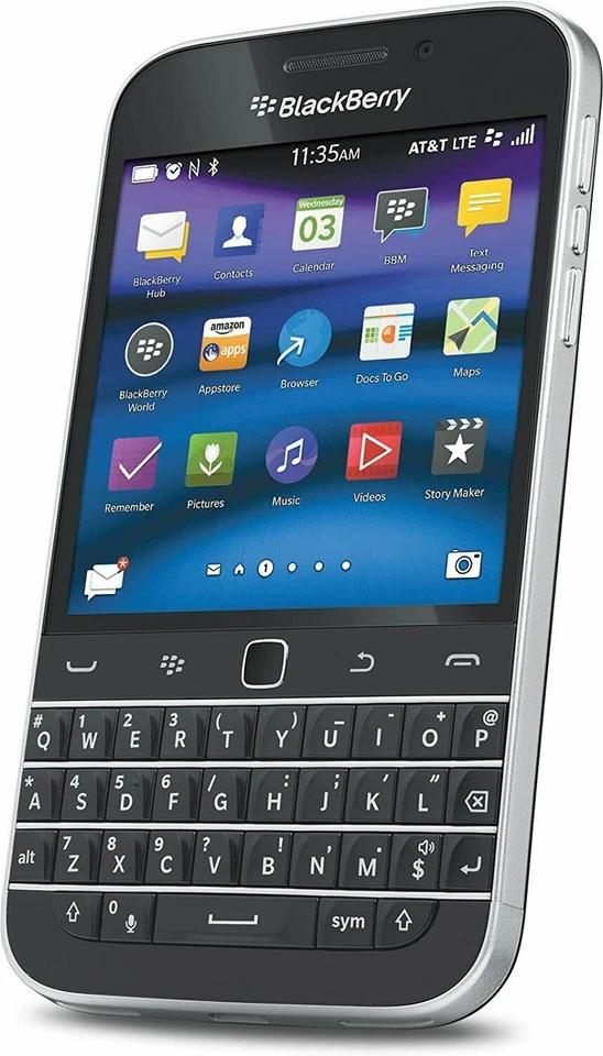 BlackBerry Classic Q20 16GB UNLOCKED GSM 4G LTE Keyboard Smartphone - Image 2 of 4