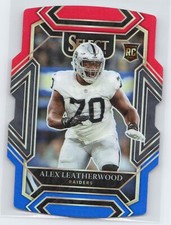 Alex Leatherwood - 2021 Panini Select - Red and Blue Prizm Die Cut #286