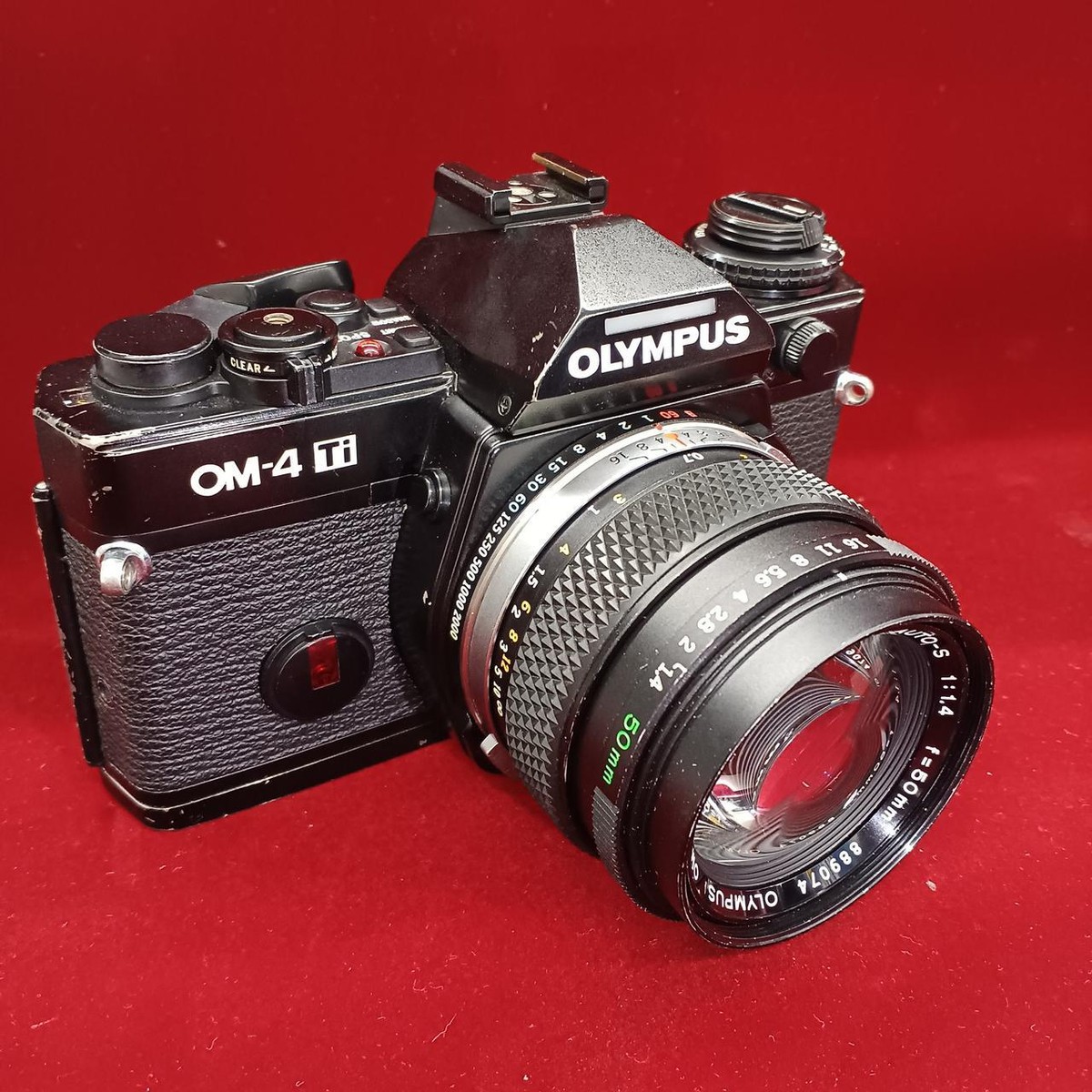 yMINT+++ z OLYMPUS FILM SLR OM-4 TI/MC AUTO-S 50MM F1.4 FROM JAPAN