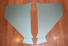 1957 CHEVY LIGHT GREEN CARDBOARD KICK PANELS PAIR ** USA MADE **