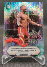 2021 Topps WWE Foilboard #44 Kevin Owens & The Street Profits def. Seth Rollins