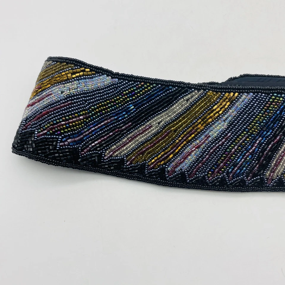 Cinturón Vintage La Regale Cuentas a Mano Multicolor Talla Mediana Foto 3 de 4