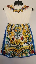 Dolce And Gabbana Girl's Multicolor Sleeveless Dress