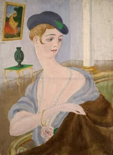  high quality oil painting 100% handpainted on canvas "Portrait of a Lady"