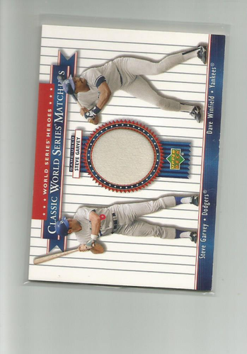2002 World Series Classic Match-Ups #MU81 STEVE GARVEY JERSEY/DAVE WINFIELD - 第 1/2 張圖片