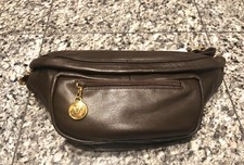 Saks Fifth Avenue Brown Leather Fanny Pack Waist Bag