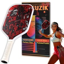 Raw Carbon Fiber Pickleball Paddle, High Performance Matte Surface ... Fast Ship
