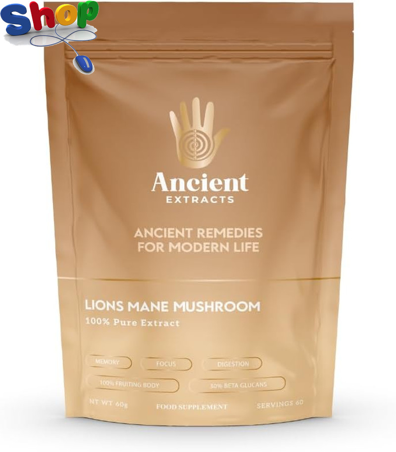 Lions Mane Mushroom Extract Powder - 2000Mg Servings - GMO Free, Gluten Free, Ve