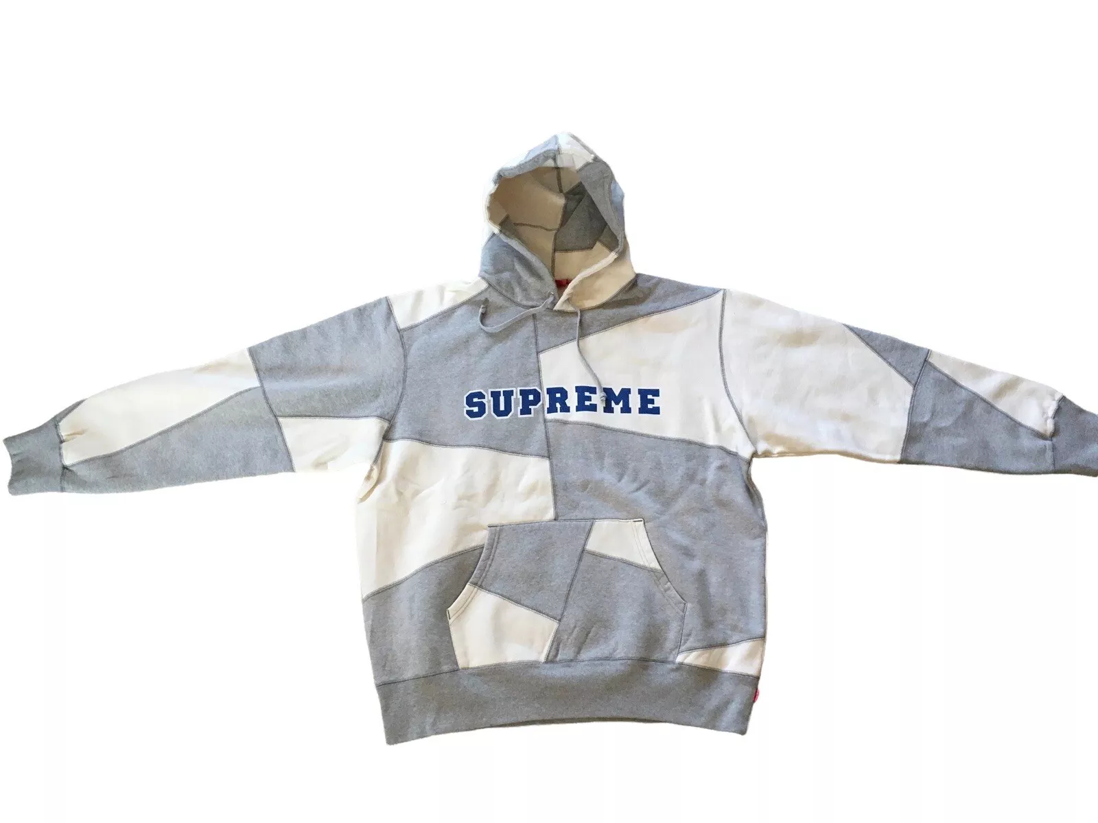 sweat à capuche patchwork suprême