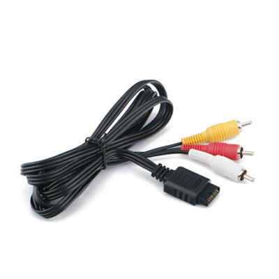 Lot Of 10 AV Audio Video Cable RCA For PlayStation Slim Fat PS1 PS2 PS3 PlayStat