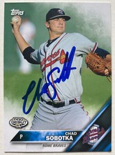 CHAD SOBOTKA RC SIGNED IP 2016 PRO DEBUT TOPPS #56 ROME BRAVES ROOKIE AUTO