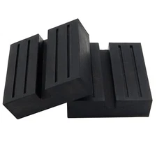 2 Car Rubber Pad Jack Hydraulic Ramp Jacking Block Adapter Pads Trolley Lifting